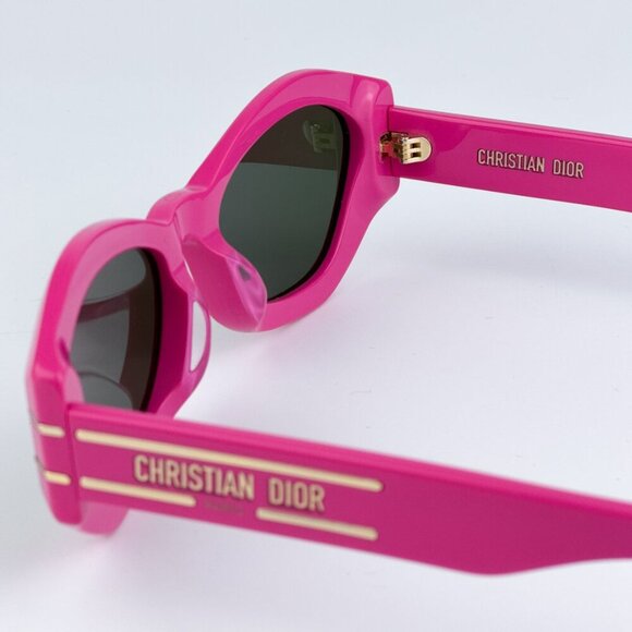 Dior DIORSIGNATURE B1U 73C0 BRAND NEW Sunglasses Pink Fuchsia Green Women - Picture 11 of 14